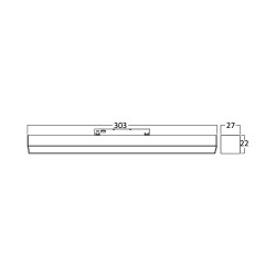 BRY-LNR300-10W-48VDC-3000K-BLC-MAG. LINEAR - 3