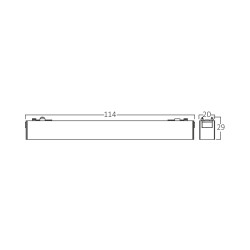 BRY-S-LNS110-6W-48VDC-3000K-BLC-MAG. LINEAR - 3