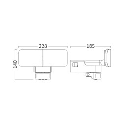 BRY-MILES-W2-WHT-30W-4000K-IP54 WALL LIGHT - 9