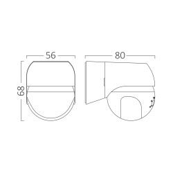 BRY-MS03-180-MAX 800W-IP44-MOTION SENSOR - 7