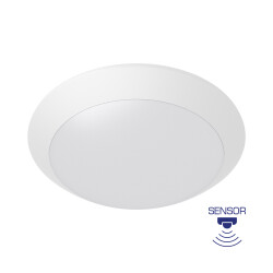 BRY-NAPOLI-D270-1xE27-PC-SNS-WHT-IP65-CEILING LIGHT - 1