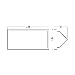 BRY-NAPOLI-M-RND-GRY-20W-3IN1-IP65-WALL LIGHT - 6