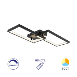 BRY-NELA-SS1-RND-BLC-40W-RMT-IP20-CEILING LIGHT - 1