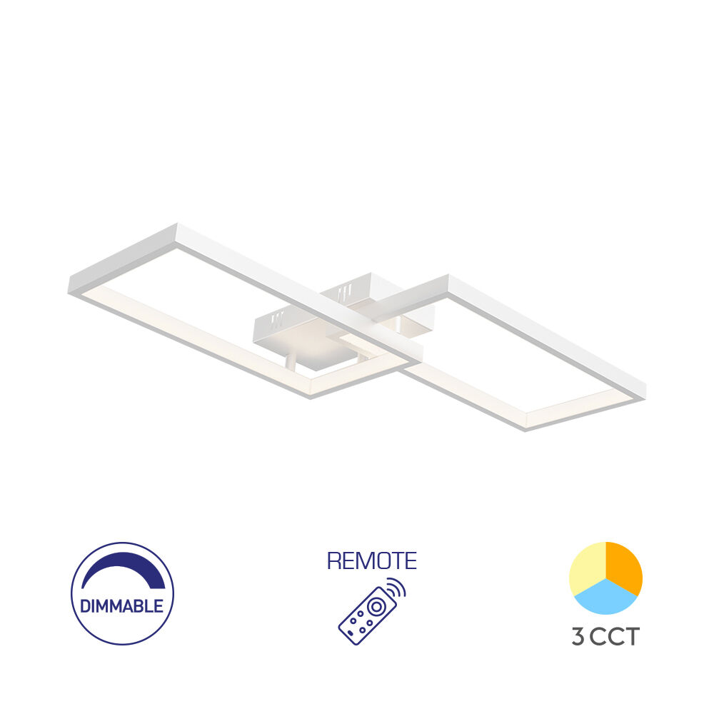 BRY-NELA-SS1-RND-WHT-40W-RMT-IP20-CEILING LIGHT - 1