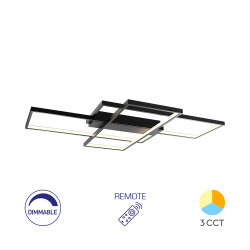 BRY-NELA-SS3-RND-BLC-80W-RMT-IP20-CEILING LIGHT - 1