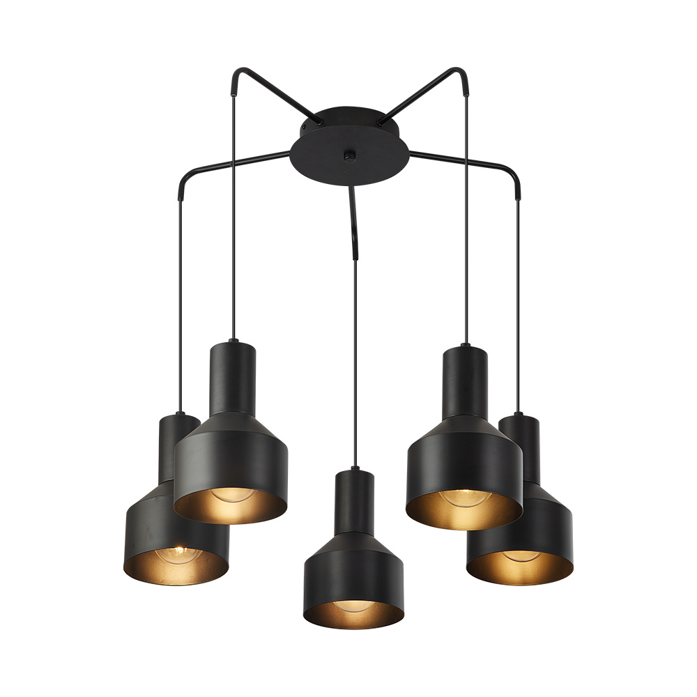 BRY-P001C-5H-5xE27-BLC-PENDANT LIGHT - 1