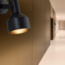 BRY-P001W-1H-1xE27-BLC-WALL LIGHT - 2