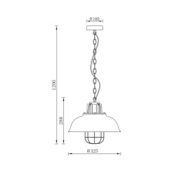 BRY-P006R-1H-1xE27-BLC-PENDANT LIGHT - 4