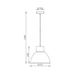 BRY-P008R-1H-1xE27-BEJ-PENDANT LIGHT - 4