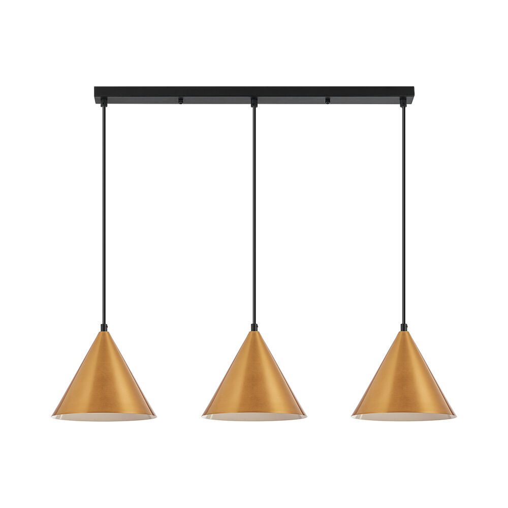 BRY-P010S-3H-3xE27-GLD-PENDANT LIGHT - 3