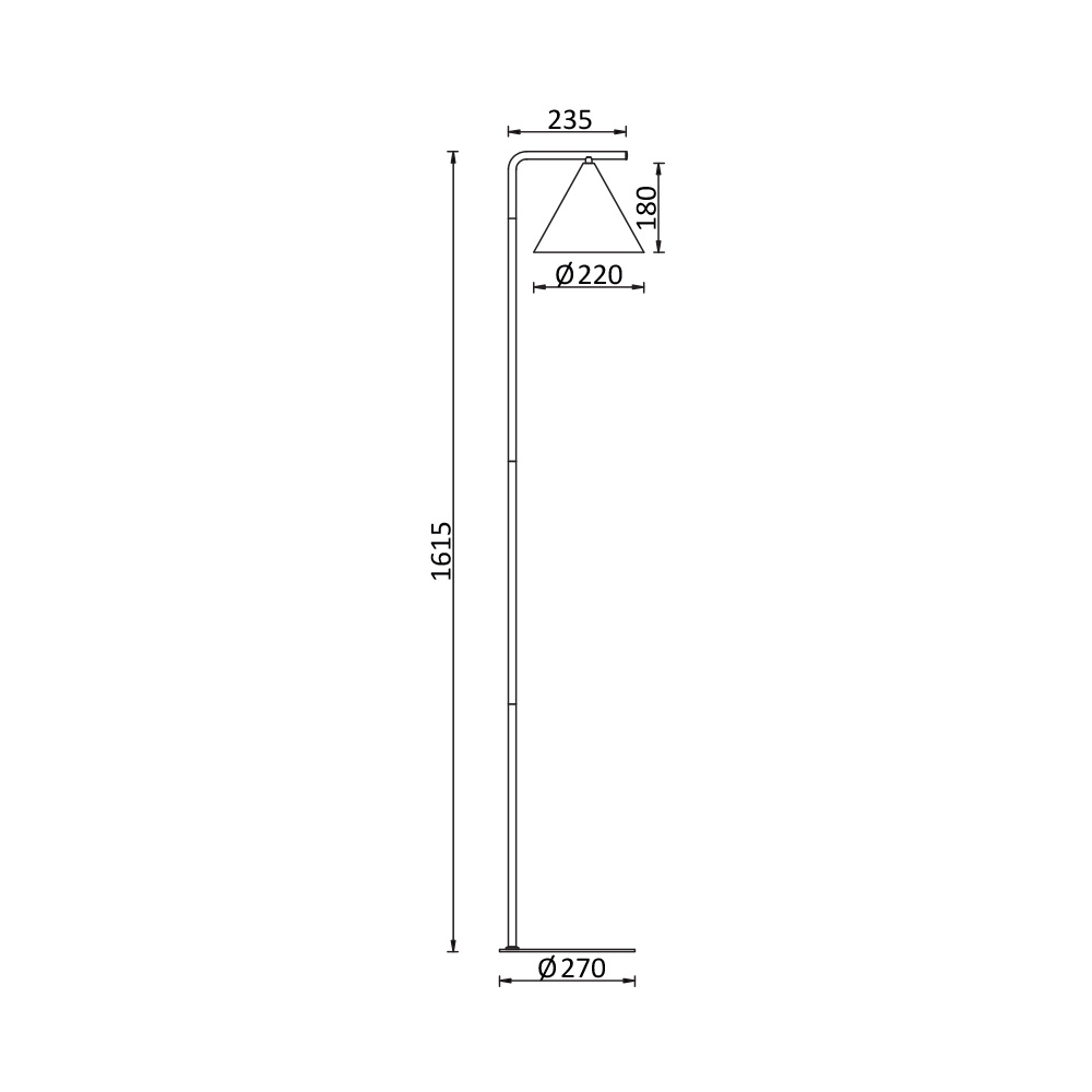 BRY-P010T-1H-1xE27-GLD-FLOOR LAMP - 4