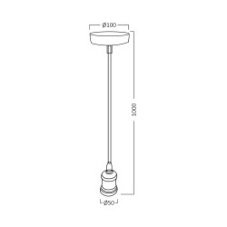 BRY-PENDA-E27-1MT-CPR-PENDANT KIT - 4