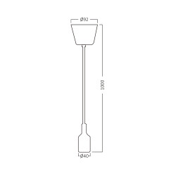 BRY-PENDA-E27-1MT-MTL-CFE-PENDANT KIT - 4