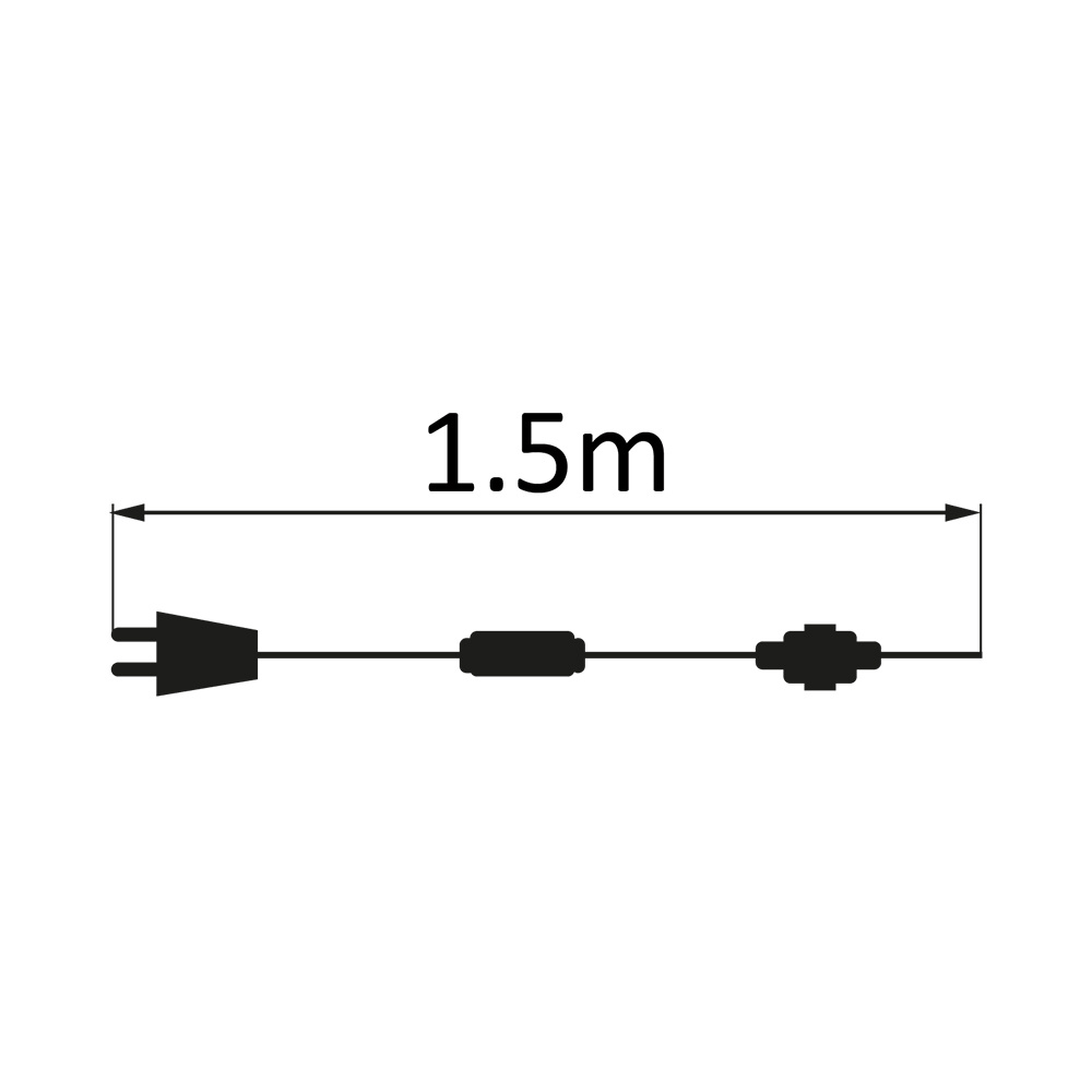 BRY-POWER CORD-GRN-FOR LINEAR-50LED-1.5MT - 3