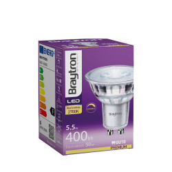 BRY-PREMIUM-5.5W-GU10-38D-DIM-GLS-3000K-LED BULB - 3