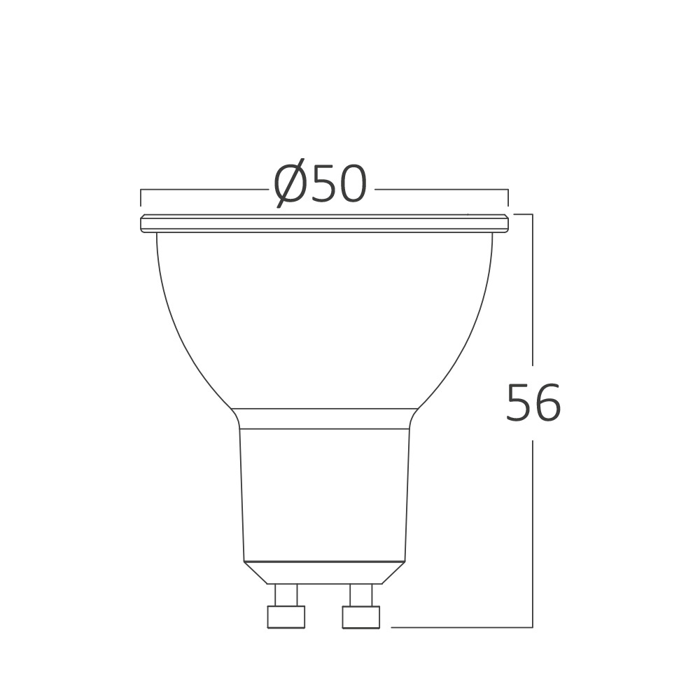 BRY-PREMIUM-5.5W-GU10-38D-DIM-GLS-3000K-LED BULB - 4