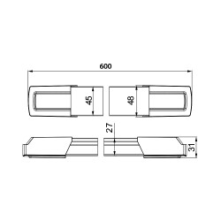 BRY-PROLINE-19-18W-0.6MT-WHT-4000K-LED WALL LIGHT - 3