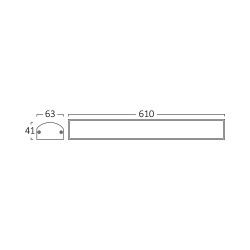 BRY-PROLINE-P-20W-0.6MT-GRY-3000K-LED WALL LIGHT - 4