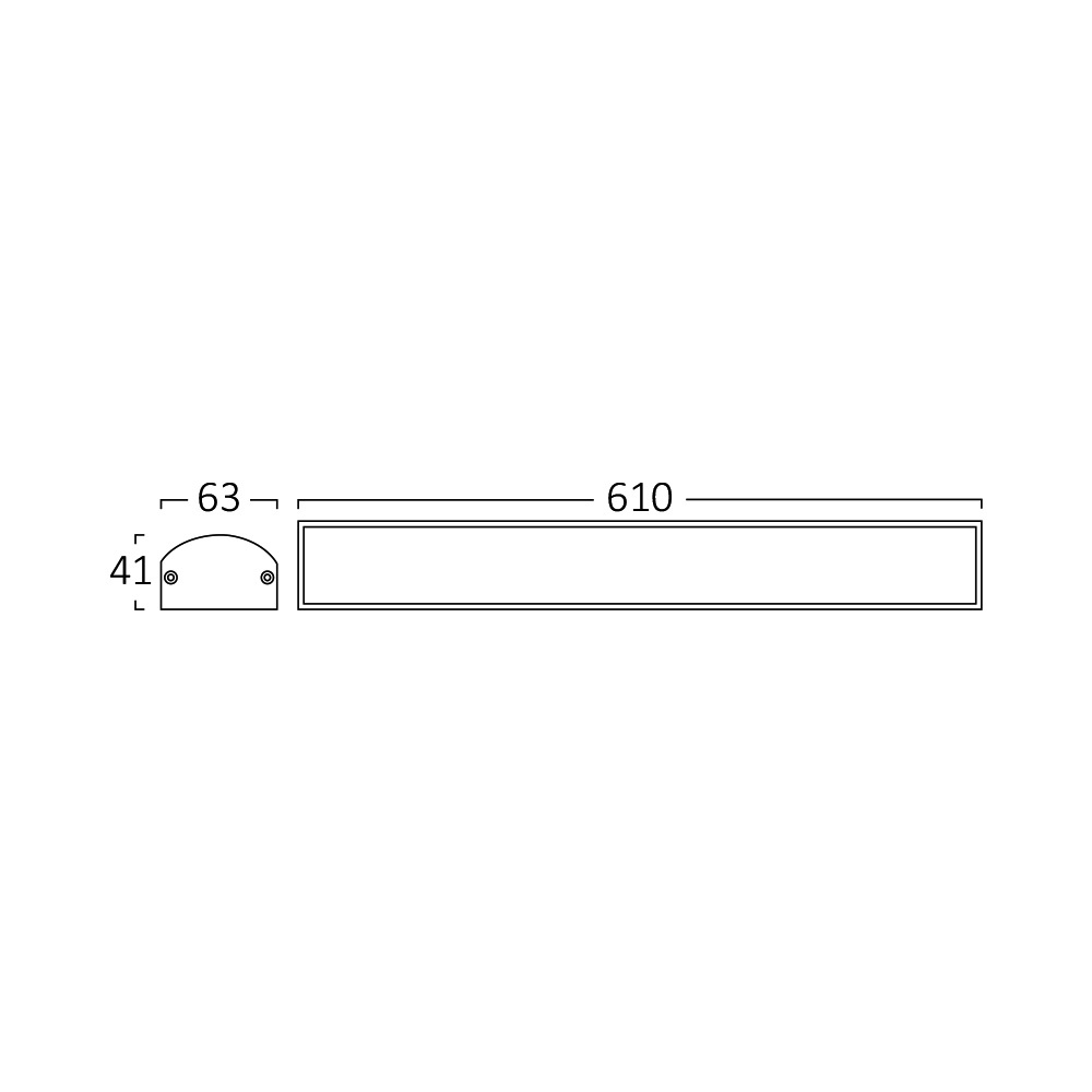 BRY-PROLINE-P-20W-0.6MT-GRY-3000K-LED WALL LIGHT - 4