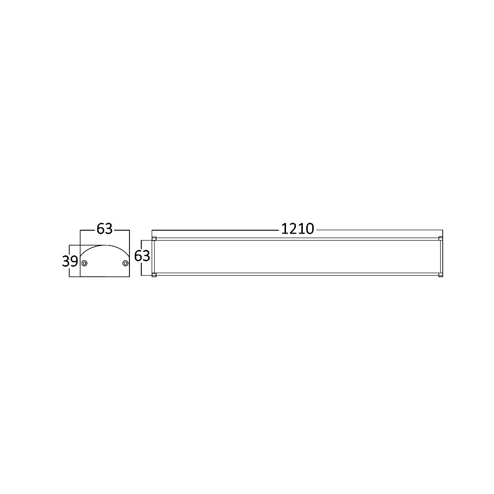 BRY-PROLINE-P-40W-1.2MT-GRY-3000K-LED WALL LIGHT - 3