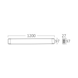 BRY-PROLINE-PB-100W-1.2MT-PLS-6500K-LED WALL LIGHT - 3