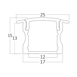 BRY-RC1715-2MT-SLV-ALUMINIUM PROFILE - 3