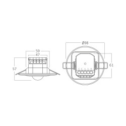 BRY-RD01-MAX 200W-IP20-RADAR SENSOR - 6