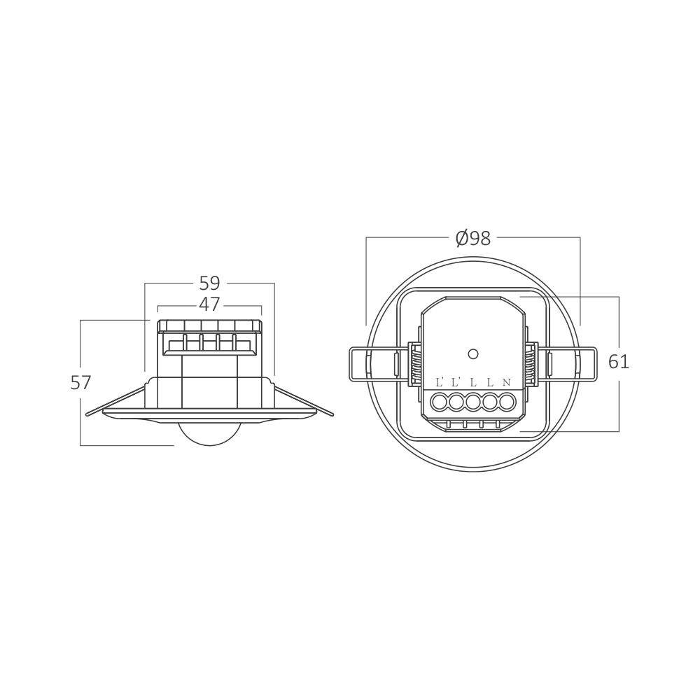 BRY-RD01-MAX 200W-IP20-RADAR SENSOR - 6