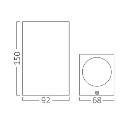 BRY-RITA-T-WL.2-BLC-2xGU10-IP44-WALL LIGHT - 3