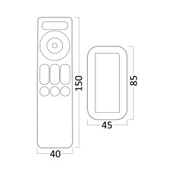 BRY-RMT-RGBW CONTROLLER 12/24VDC-5CHN - 3