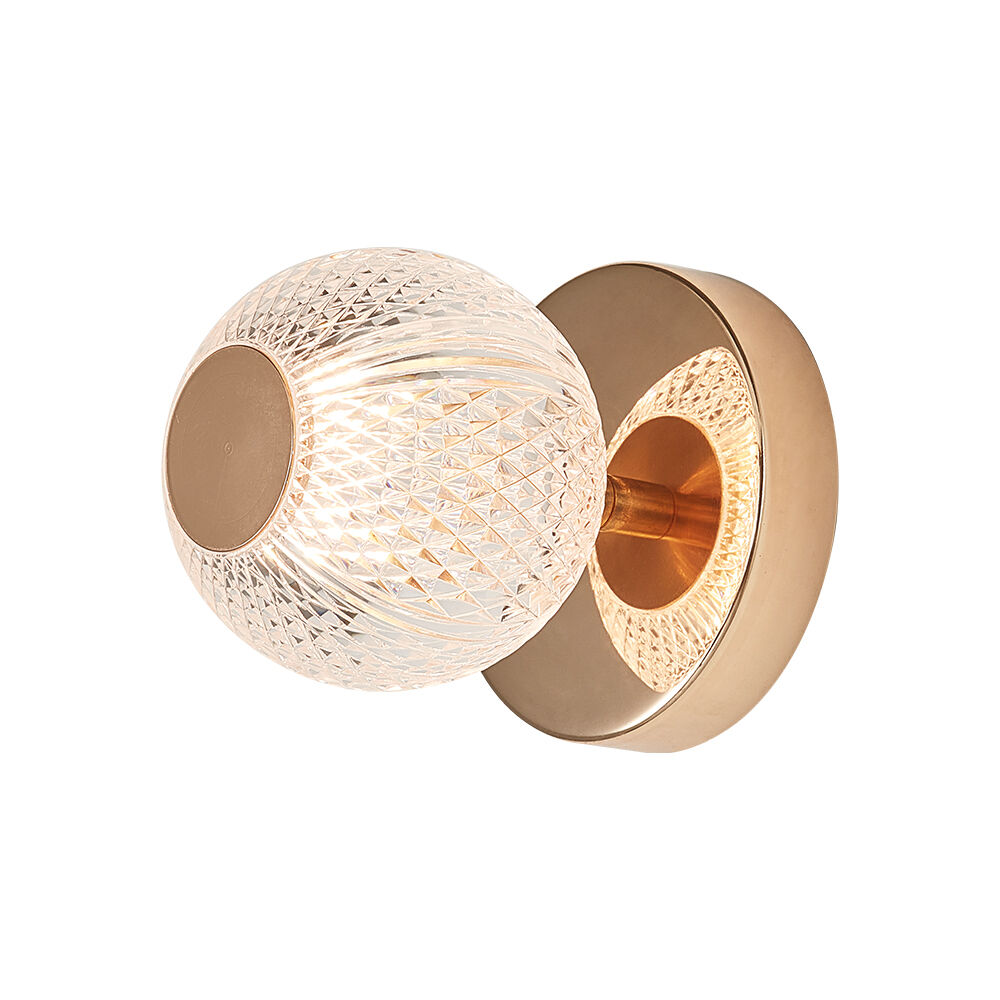 BRY-S001C-1H-1xG9-GLD-WALL LIGHT - 1