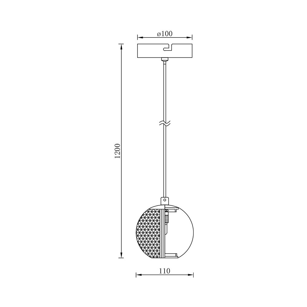 BRY-S001R-1H-1xG9-GLD-PENDANT LIGHT - 4