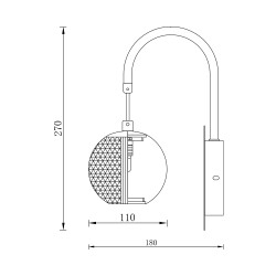 BRY-S001W-1H-1xG9-GLD-WALL LIGHT - 4