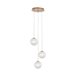 BRY-S002R-3H-3xG9-GLD-PENDANT LIGHT - 1