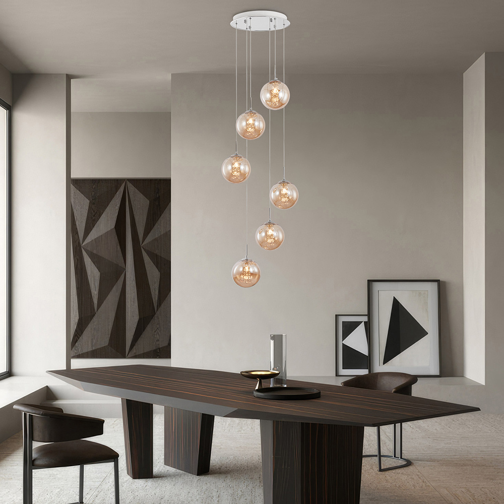 BRY-S003R-6H-6xG9-AMB-PENDANT LIGHT - 2