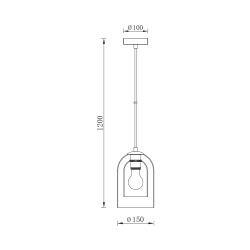 BRY-S004R-1H-1xE27-AMB-PENDANT LIGHT - 4