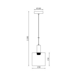 BRY-S007R-1H-1xE27-SMK-PENDANT LIGHT - 4