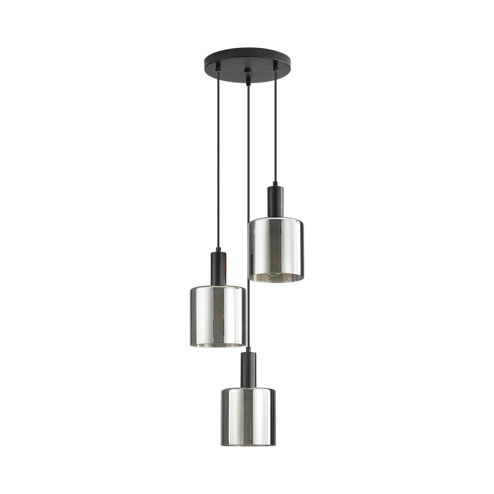 BRY-S007R-3H-3xE27-SMK-PENDANT LIGHT - 3