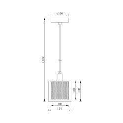 BRY-S008R-1H-1xE14-CPR-PENDANT LIGHT - 4