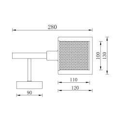 BRY-S008W-1H-1xE14-CPR-WALL LIGHT - 4