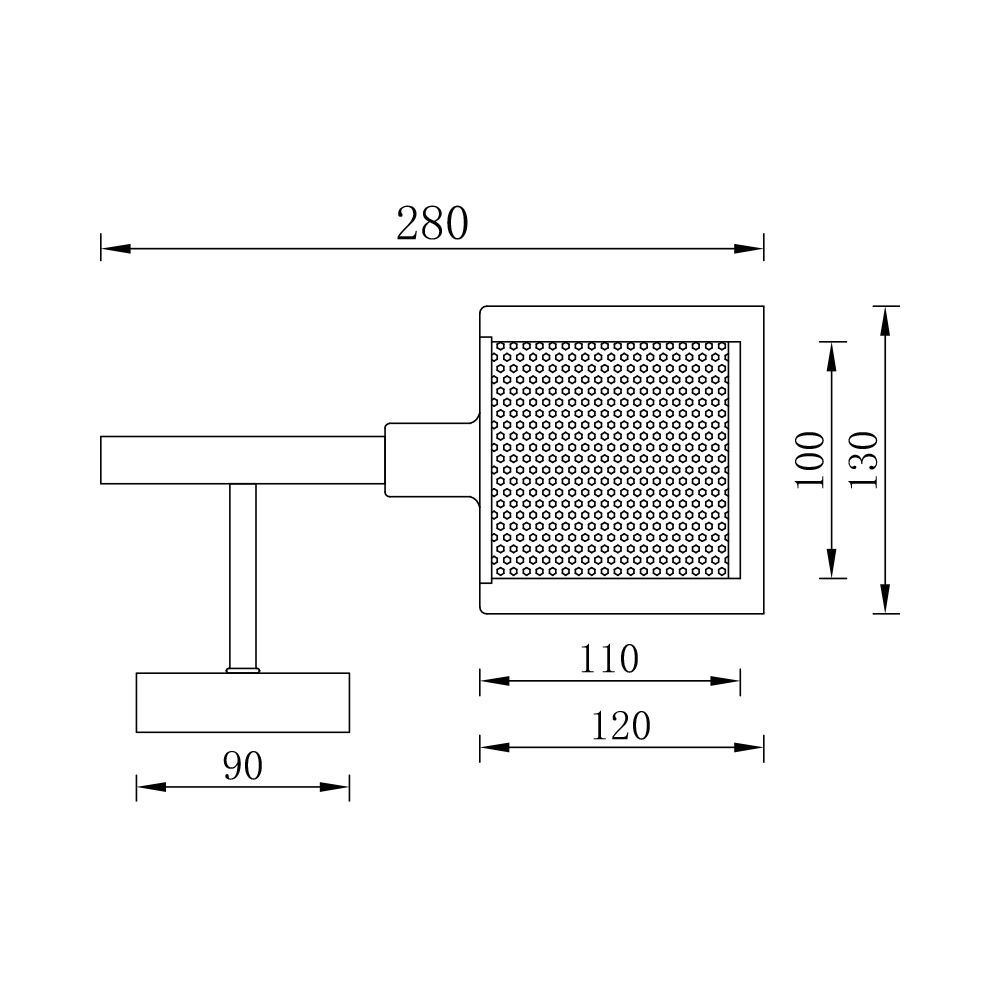 BRY-S008W-1H-1xE14-CPR-WALL LIGHT - 4