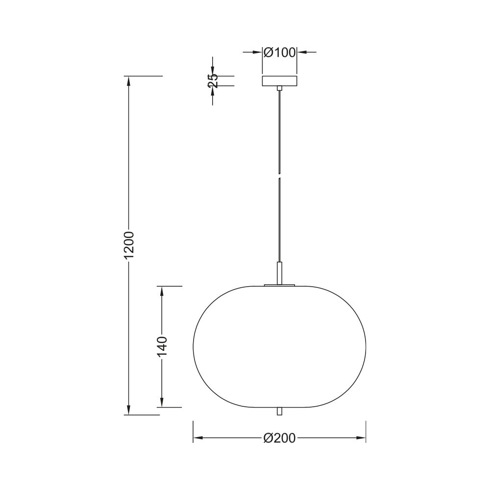 BRY-S011R-1H-1xE14-OPL-BLC-PENDANT LIGHT - 4