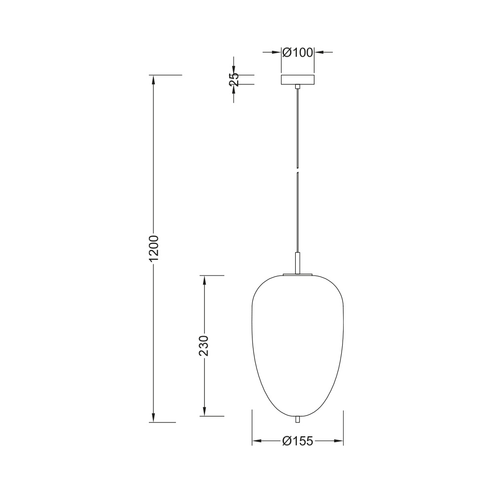 BRY-S011R-1H-1xE14-OPL-BLC-PENDANT LIGHT - 4