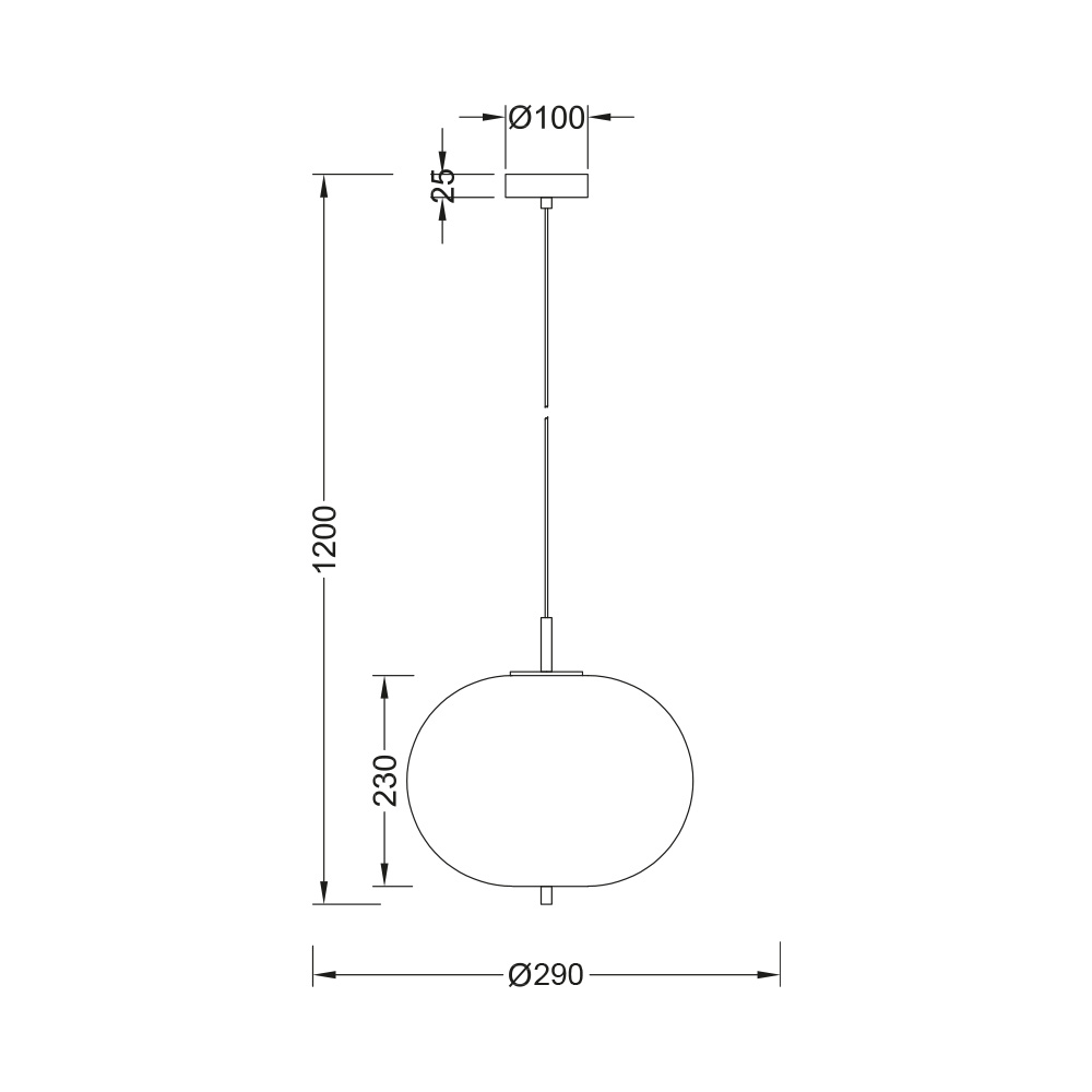 BRY-S011R-1H-1xE27-OPL-BLC-PENDANT LIGHT - 4