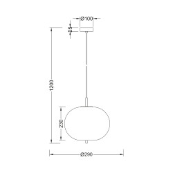 BRY-S011R-1H-1xE27-OPL-BLC-PENDANT LIGHT - 4