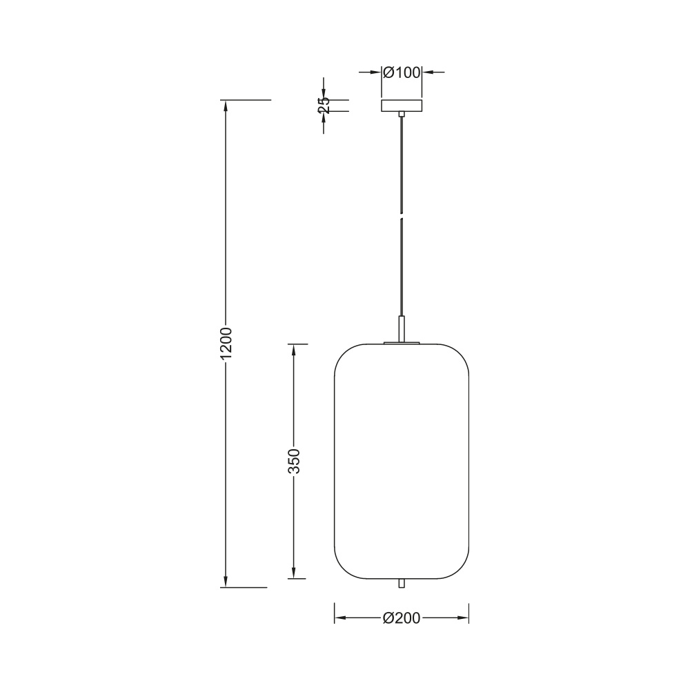 BRY-S011R-1H-1xE27-OPL-BLC-PENDANT LIGHT - 4