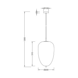 BRY-S011R-1H-1xE27-OPL-BLC-PENDANT LIGHT - 4