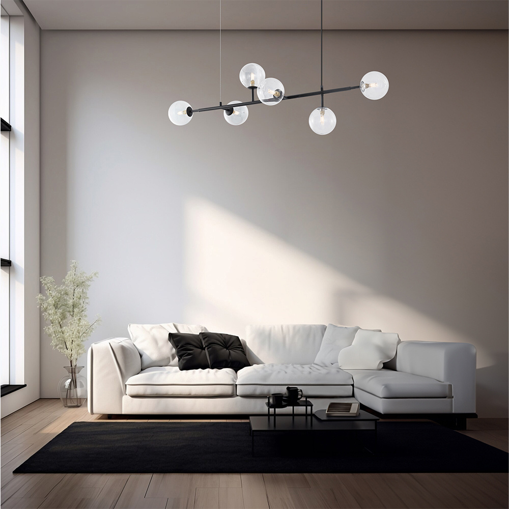 BRY-S011S-6H-6xG9-CLR-PENDANT LIGHT - 2