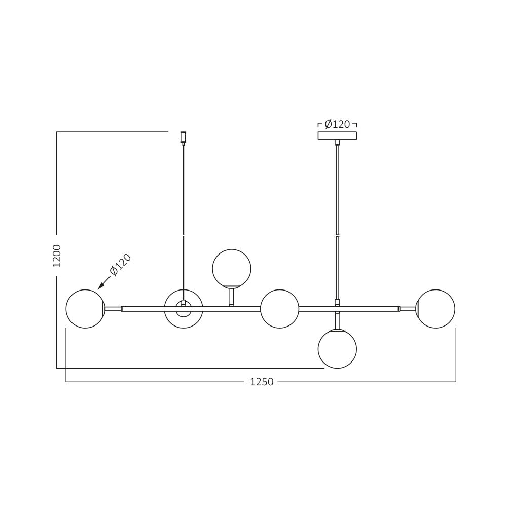 BRY-S011S-6H-6xG9-CLR-PENDANT LIGHT - 4