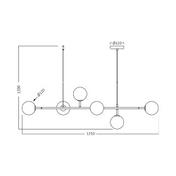 BRY-S011S-1H-6xG9-MLK-PENDANT LIGHT - 4